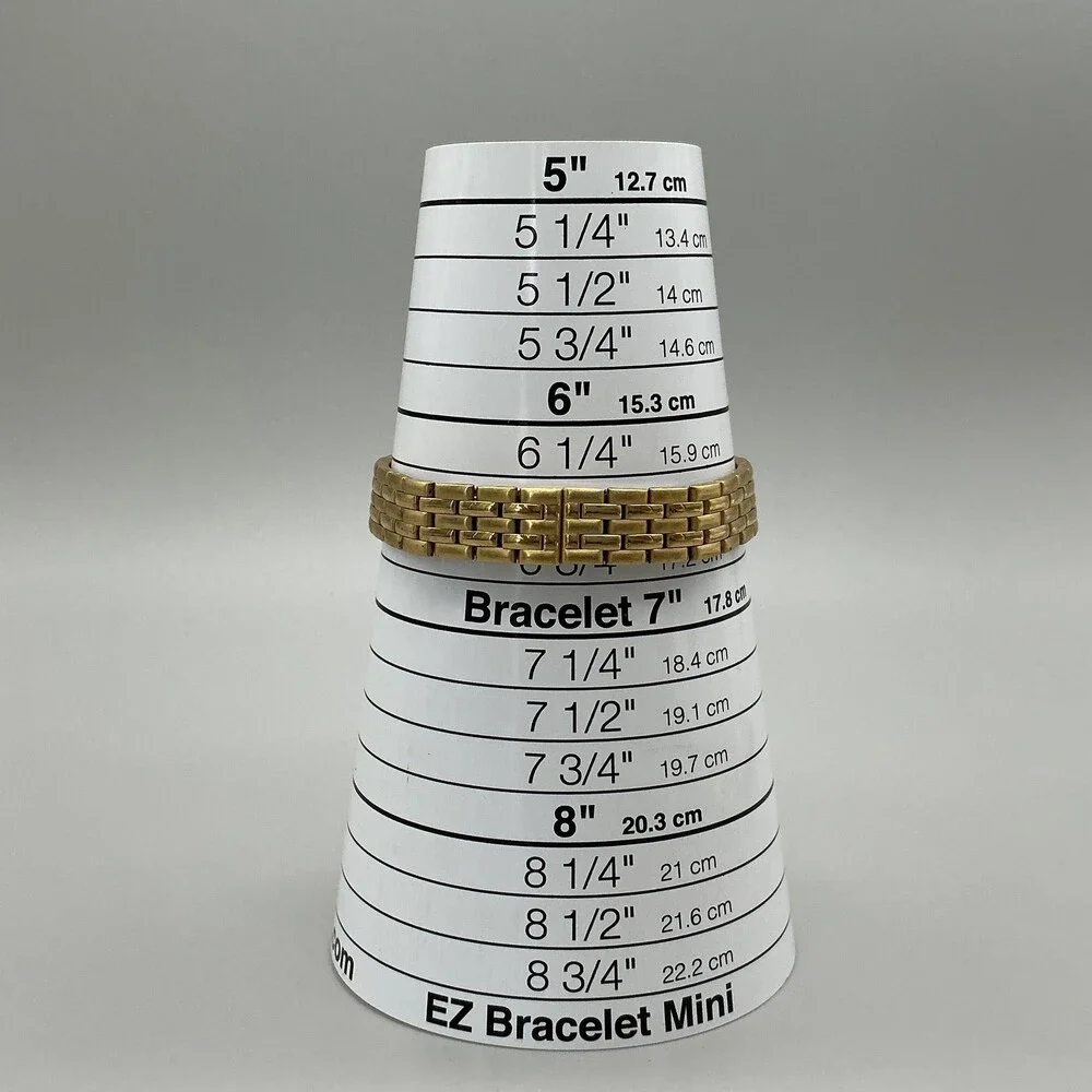 Waltham Womens Watch 24mm Gold Tone Bracelet Crystal Bezel Date New Battery 7.5
